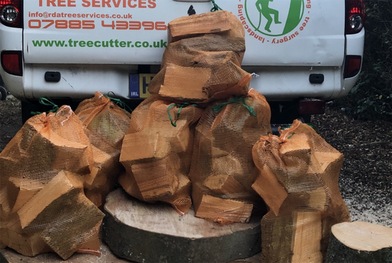 logs packed up